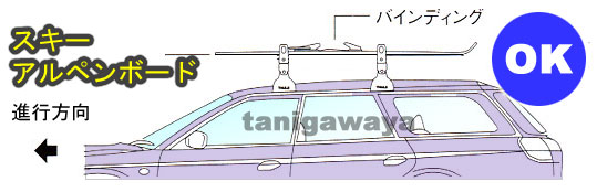 スキー板積載　カーキャリア