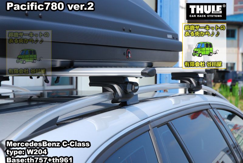 THULE th Pacific ver.2 Black を Benz Cクラス W系