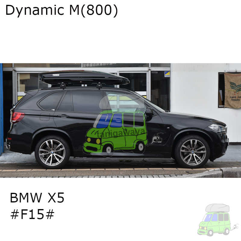 [保証対象外]THULEルーフボックス DynamicMブラック BMW X5純正ベースキャリアに取付した事例の紹介 [カーキャリアガイド]