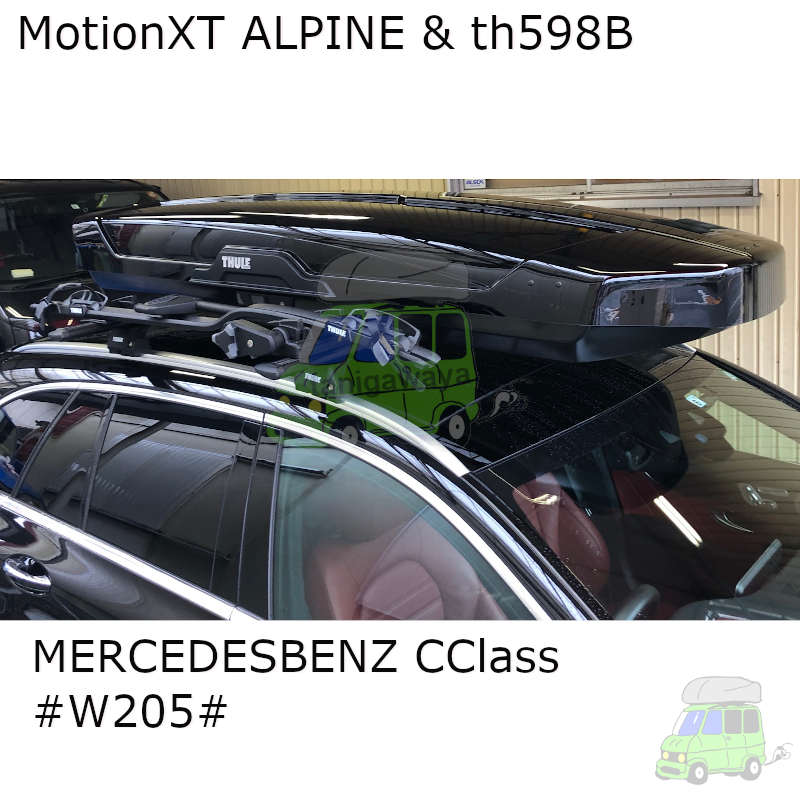 THULEルーフボックス MotionXT ALPINEをメルセデスベンツCクラスワゴン