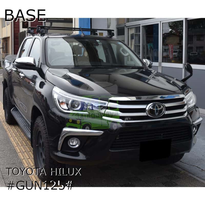 innoベースキャリアをトヨタハイラックス #GUN125#系:ルーフレール無し