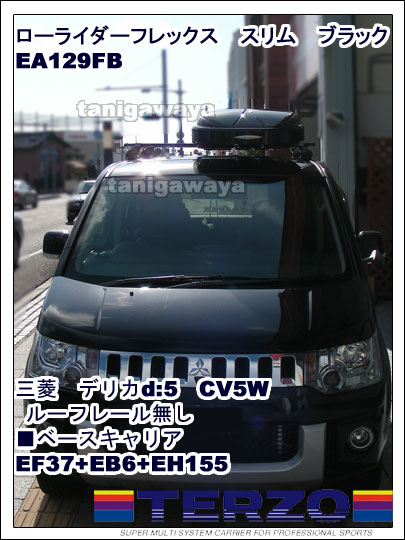 TERZOローライダーフレックス スリムEA129FB :三菱 デリカd:5装着例