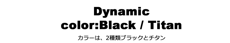 color　カラーは2種類ブラックとチタン