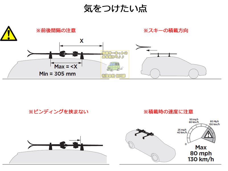 スノーパック注意点