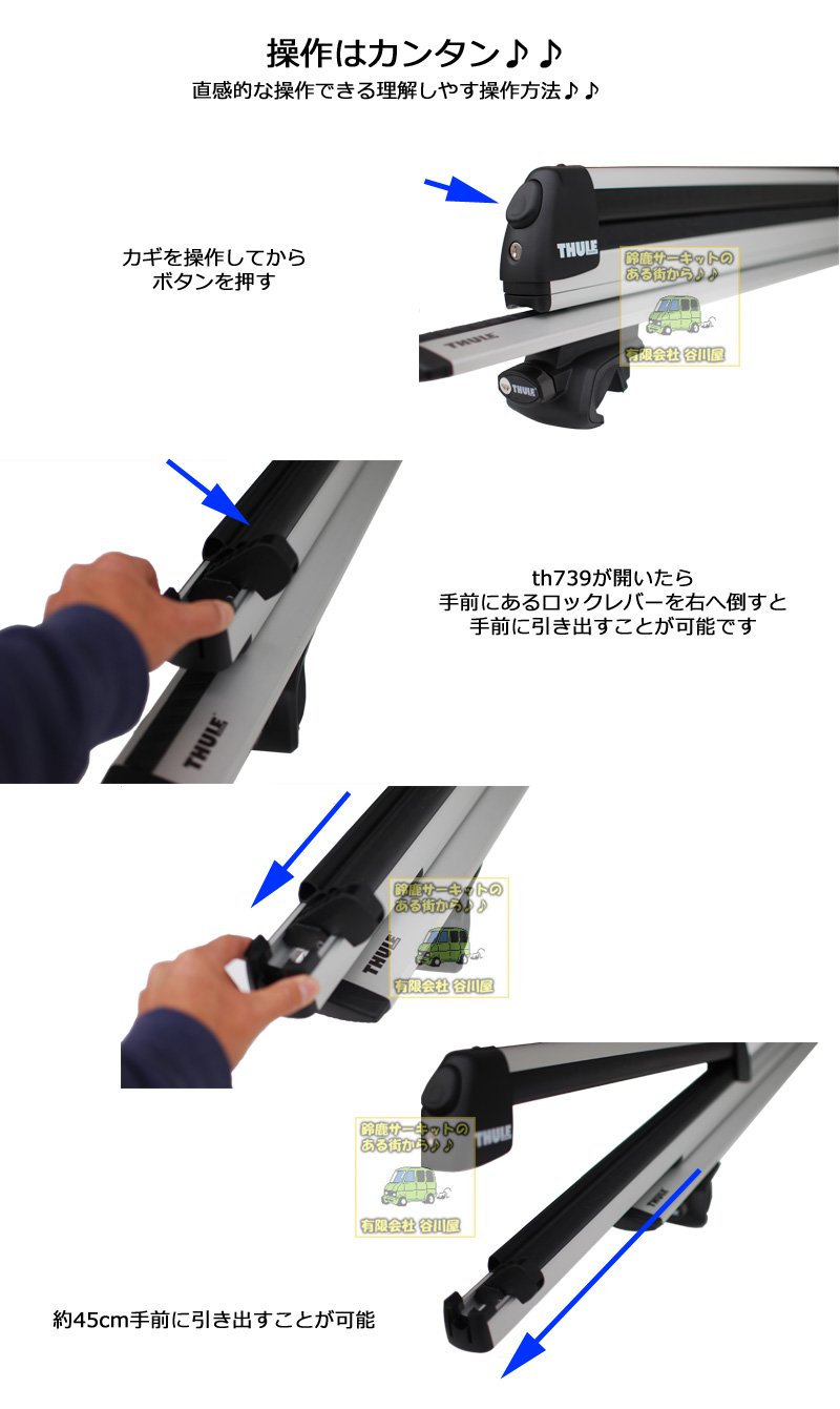 THULE th739 エクステンダー カーキャリアガイド【公式】