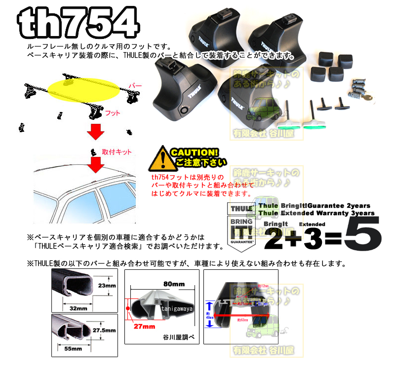 THULE th754 カーキャリアガイド【公式】