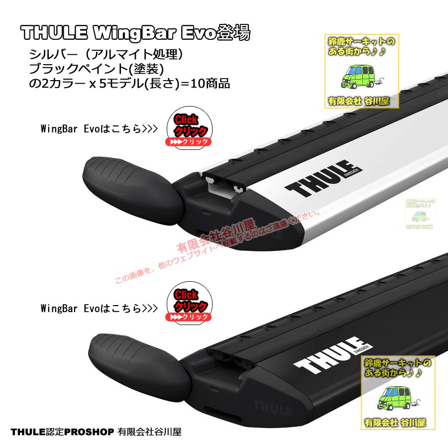 THULE Evo Raised Rail th71041010 [正規輸入品保証付] (スーリー